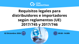 Curso de  Distribuidores e importadores: requisitos MDR-IVDR